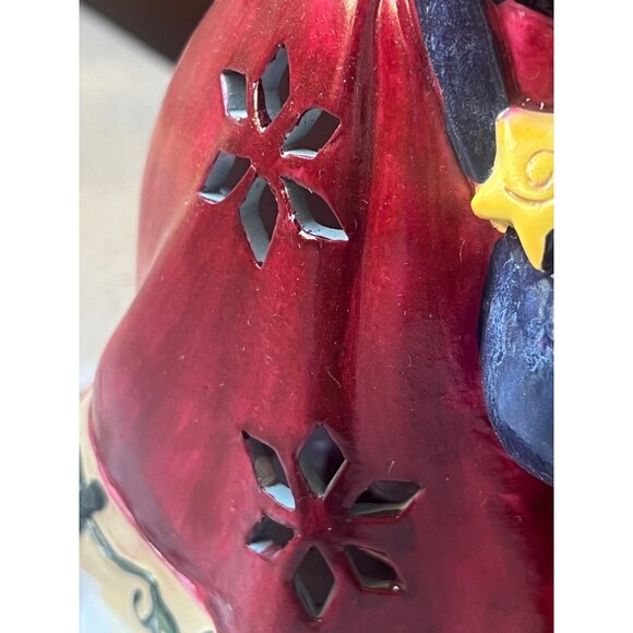 Santa Claus Figurine Lantern Design With LED Light Effects 8" T Gift - Picture 16 of 16